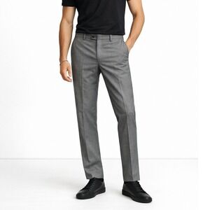 Lauren Ralph Lauren Gray Slim Dress Pants 34x34 Stretch Tailored Workwear